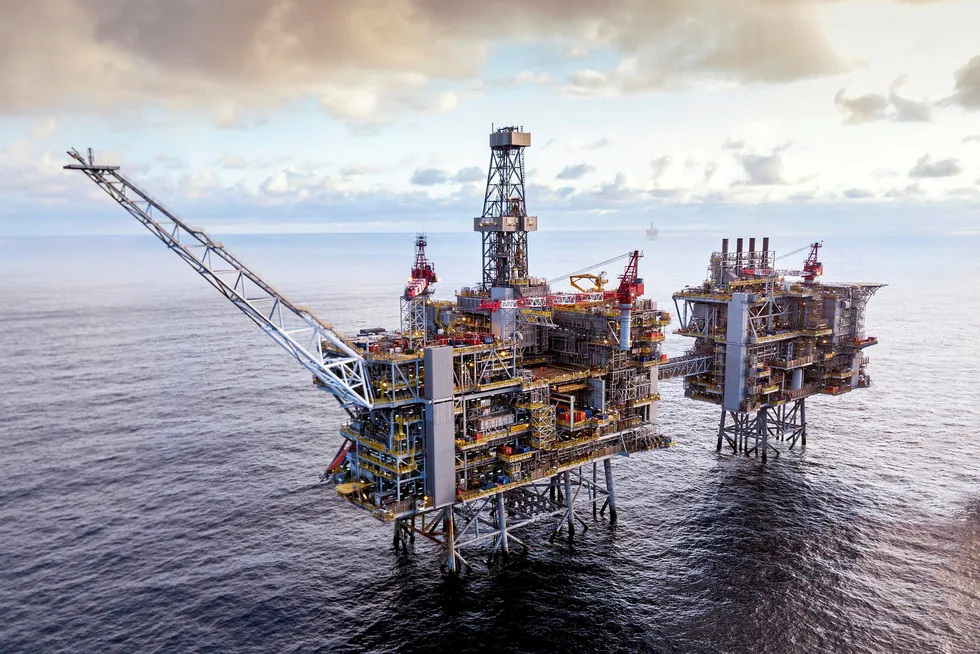 Returned to shore: a worker has been flown from BP's Clair Ridge facility in the UK West of Shetland area