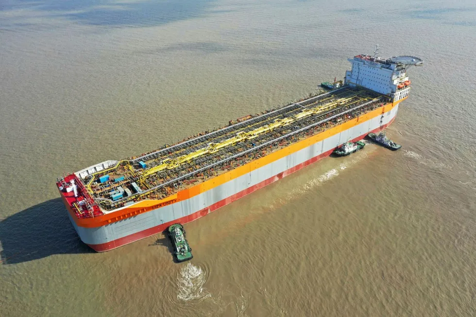 Delivered: SBM Offshore has taken delivery of the Liza Unity FPSO from SWS ahead of eventual deployment off Guyana