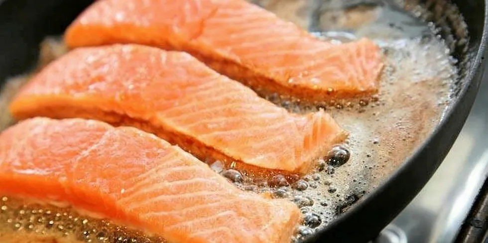 Farmed Atlantic salmon: Not as appetizing if it turns soft.