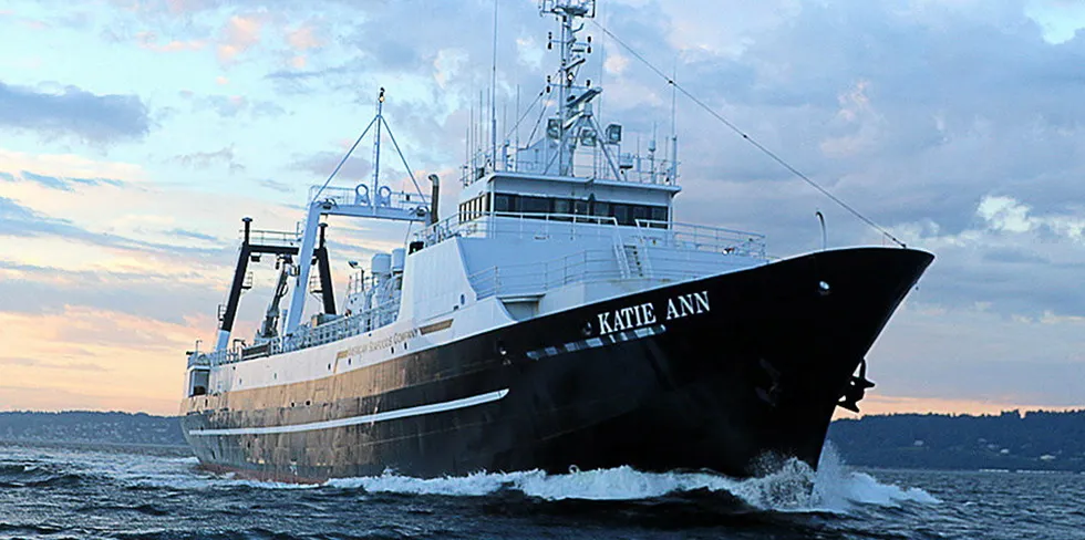 American Seafoods Katie Ann pollock fishing vessel.