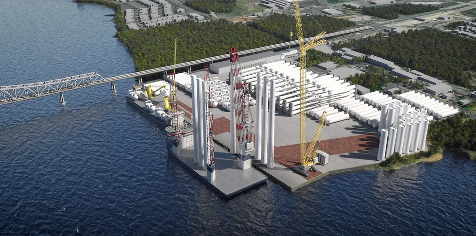 Artist rendering of the Arthur Kill Terminal. (Credit: Atlantic Offshore Terminal) Arthur Kill. Arthur Kill.