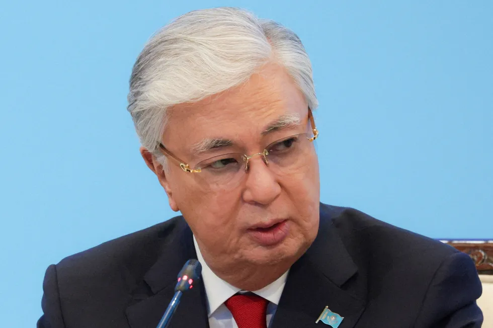 Kazakhstan President Kassym-Jomart Tokayev.