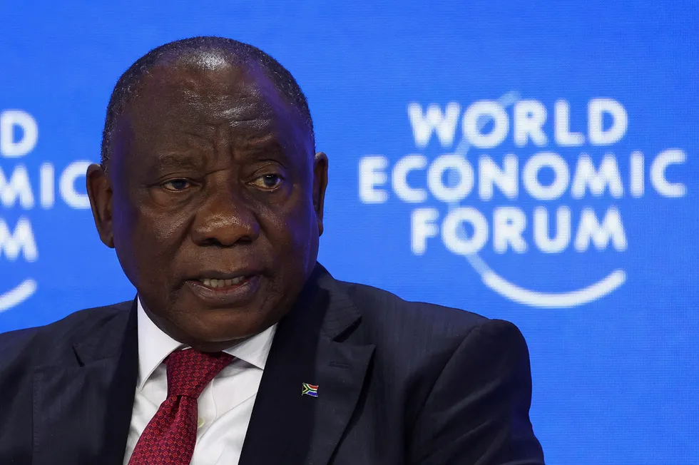 South African President Cyril Ramaphosa.
