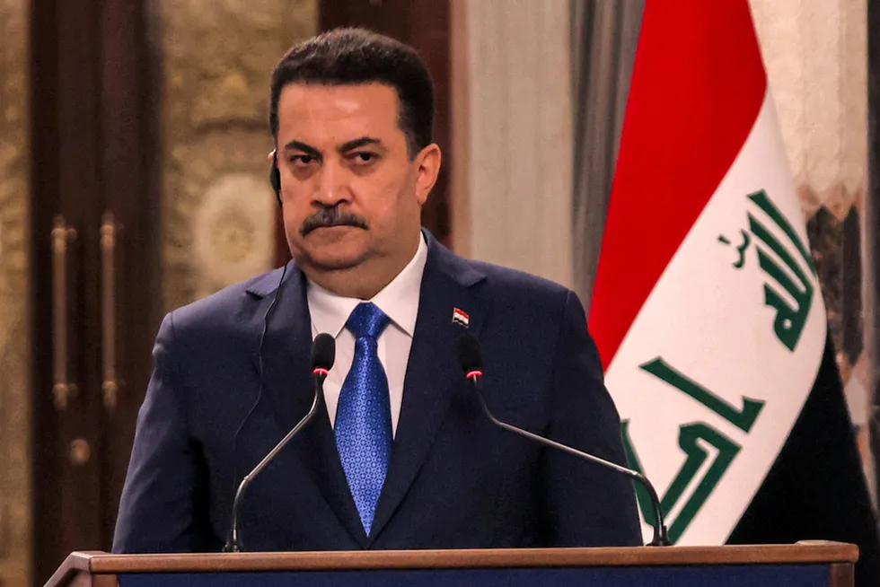 Iraq's Prime Minister Mohammed Shia' Al Sudani.