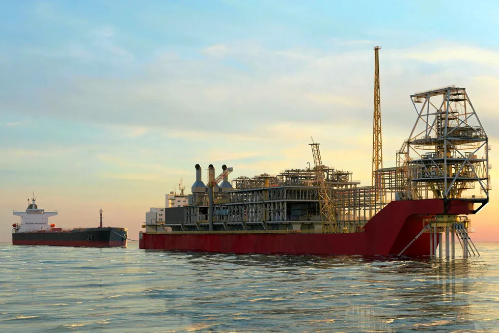 Offshore Senegal: an artist's impression of FPSO destined for Sangomar field development