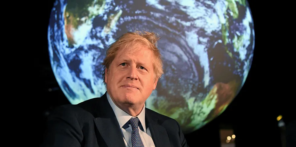 Britain's Prime Minister Boris Johnson made a 40GW offshore wind goal government policy.