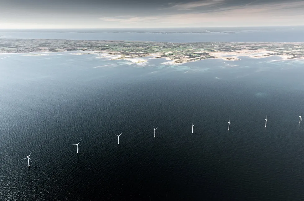 Kårehamn wind farm near Swedish island of Öland