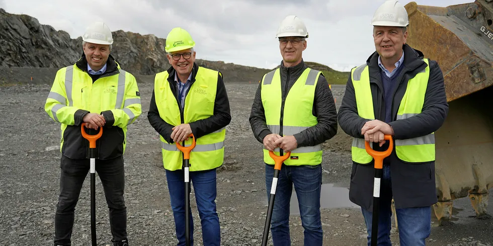 Founders: From left Ingjarl Skarvoy, Kristofer Reiten, Jonny Smage, Per Olav Mevold.