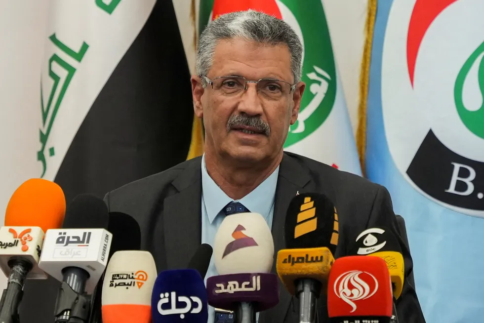 Iraq Oil Minister Hayan Abdul Ghani.