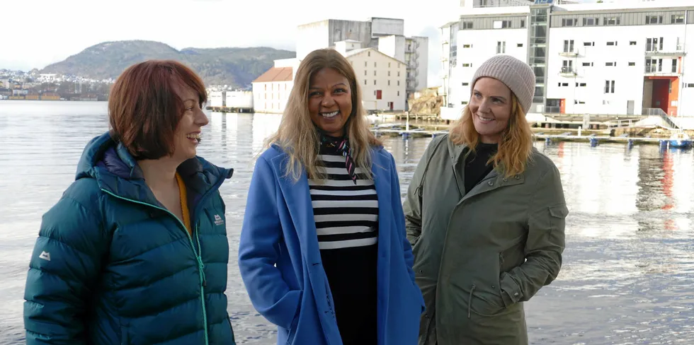 Monica Langeland, Kathleen Offman Mathisen and Mariann Frantsen have received NOK 300,000 from the Ministry of Trade and Industry to promote gender equality in the fishing industry.