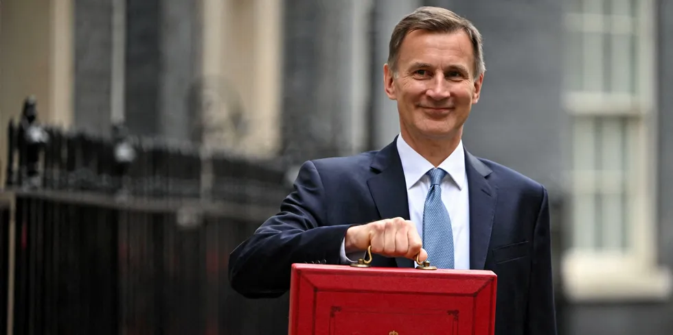 Britain's Chancellor of the Exchequer Jeremy Hunt.