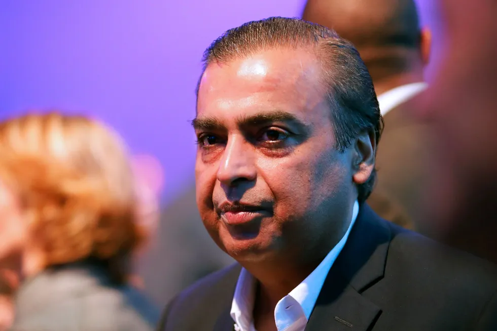 Reliance Industries chairman Mukesh Ambani.