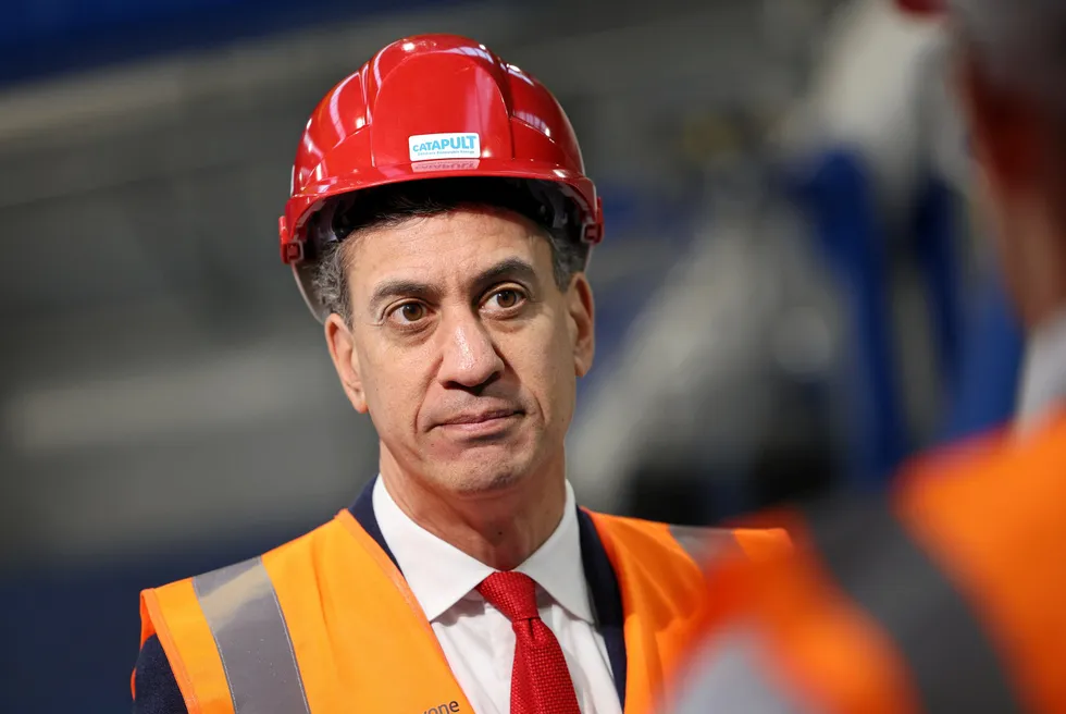 Energy secretary Ed Miliband visits ORE Catapult's Floating Wind Innovation Centre in Scotland.