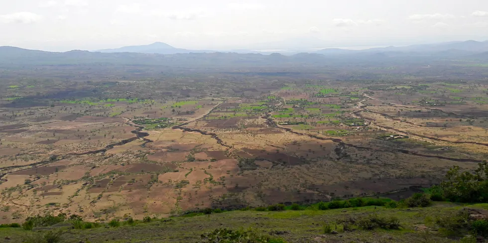 Landscape in Ethiopia where Assela wind farm is planned