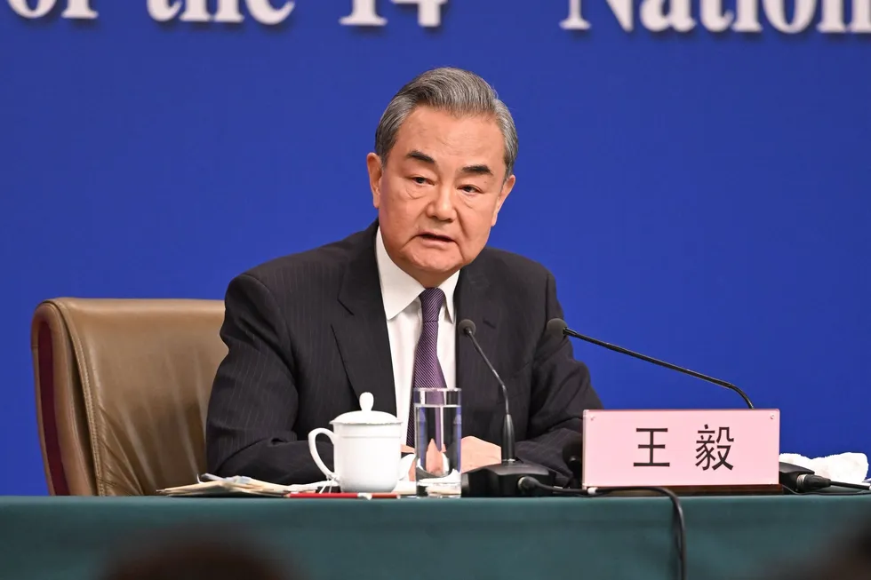 Chinese Foreign Minister Wang Yi has been pushing back on social media platform X against Trump's escalating tariff war with China.