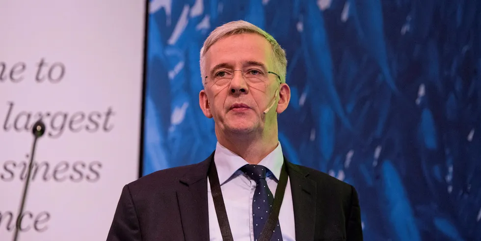 Regin Jacobsen, CEO of Faroese salmon farmer Bakkafrost.