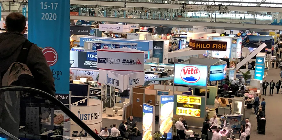 The last in-person Boston seafood show took place in 2019, but organizers are going forward with plans to hold the event in March despite COVID concerns.