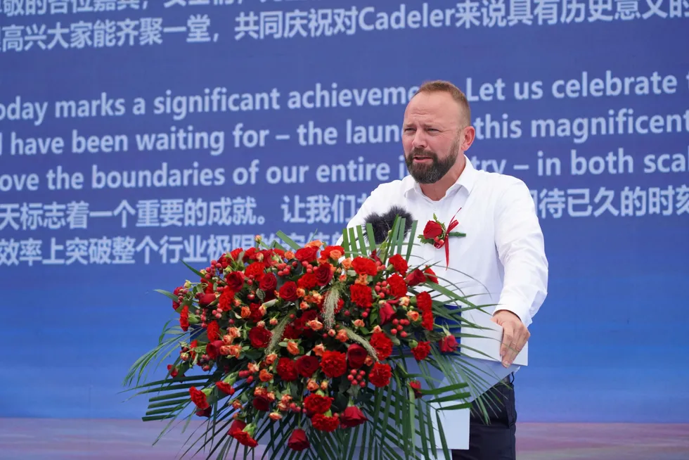 Cadeler. CEO Mikkel Gleerup.