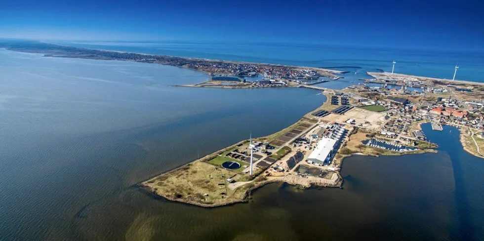 A fire broke out at Atlantic Sapphire's Danish site in Hvide, Sande, on Wednesday evening.