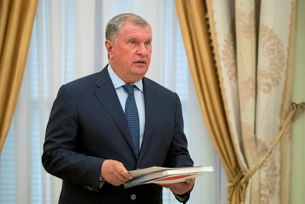 Rosneft Chief Executive Igor Sechin