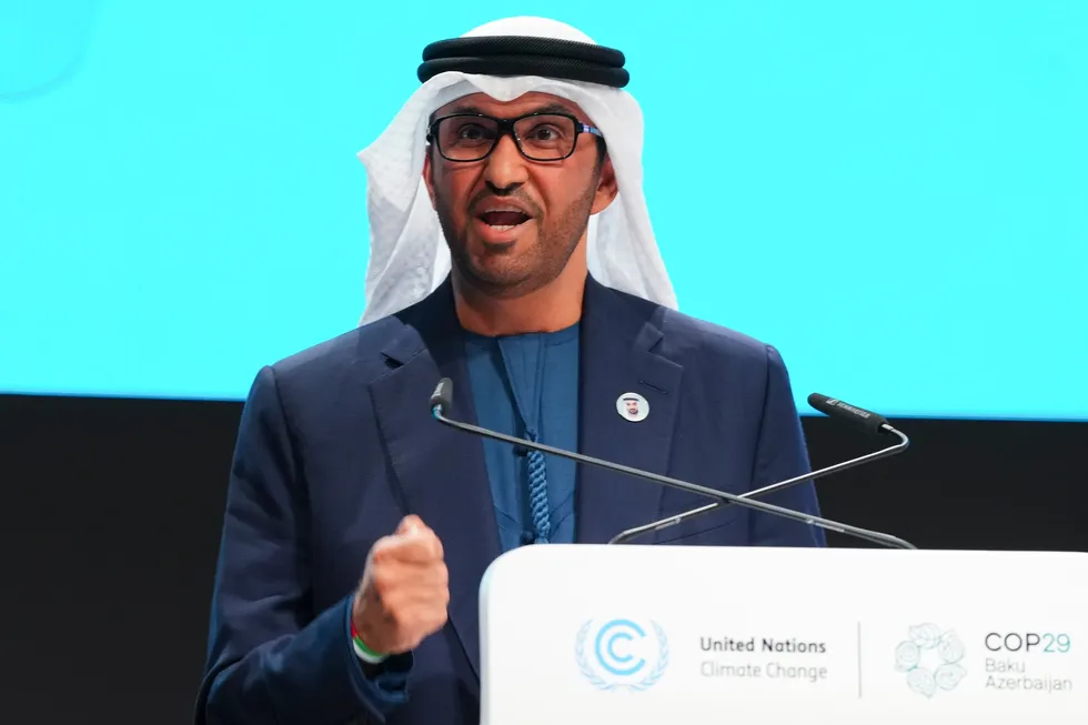 Sultan Ahmed Al Jaber, chief executive of Adnoc.
