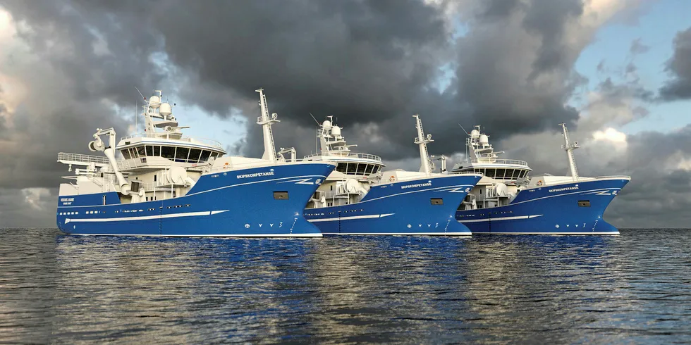 The basic SK-3101R technical design was developed by Norwegian naval architect bureau Sipskompetanse.