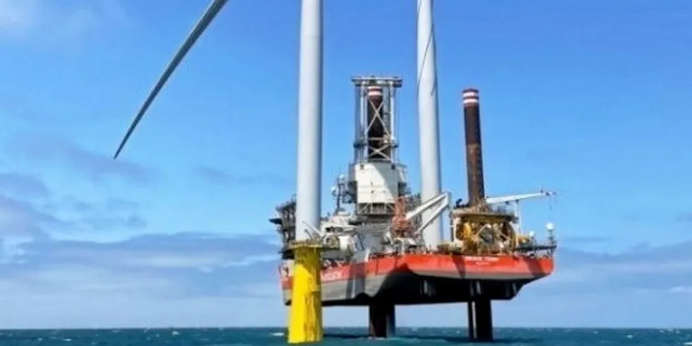Installation work at Skyborn's Yunlin project off Taiwan