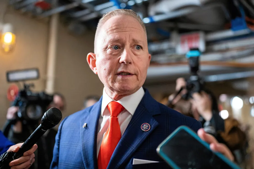 Jeff Van Drew is seen outside a meeting of the House Republican Conference.
