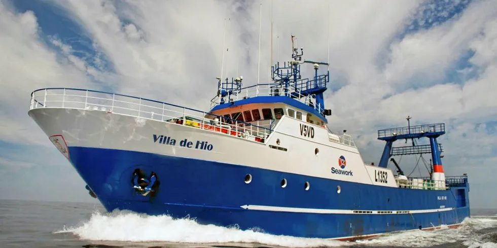 One of Seawork Fish Processors' hake vessels in Namibia.