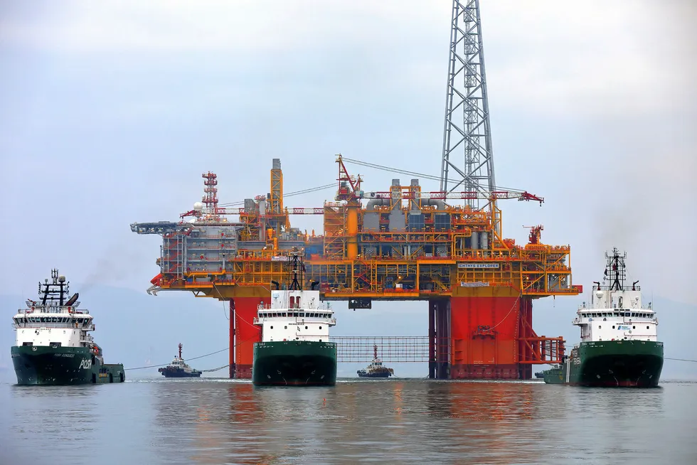 Host platform: the Ichthys Explorer platform en route to Australia