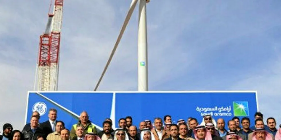 commissioning of Saudi Arabia's first wind turbine
