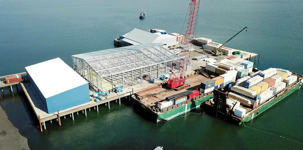 Peter Pan Seafoods' Port Moller Alaska Plant, rebuilt and opened in june 2019.