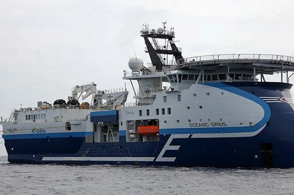 New contract: the CGG seismic vessel Oceanic Sirius