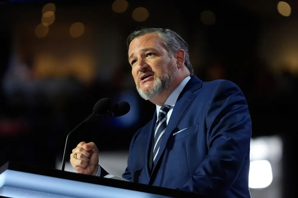 US Senator Ted Cruz, of Texas, speaks during the Republican National Convention on Tuesday, 16 July 2024 in Milwaukee.