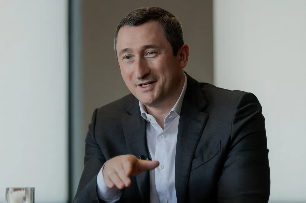 Growth: Executive chairman of Ukraine's state run gas producer and distributor Oleksiy Chernyshov.