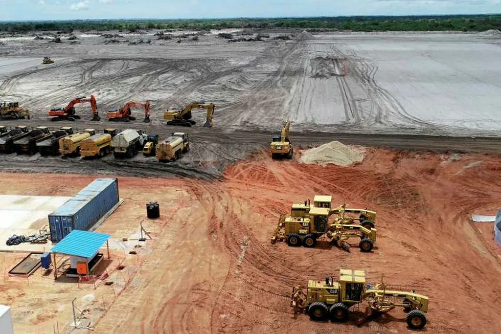Maintenance: Mozambique LNG site at Afungi, Cabo Delgado.