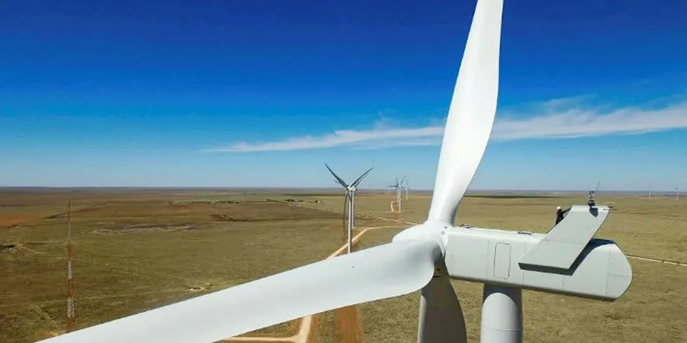Infinity's Roosevelt wind farm in New Mexico