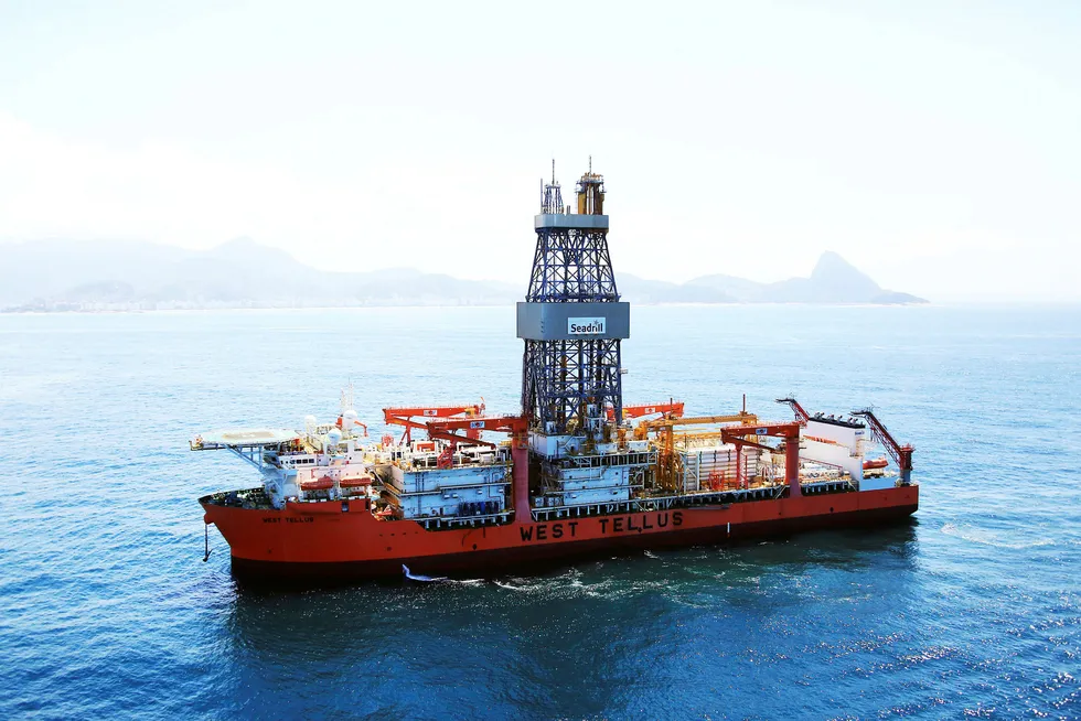 Team player: Seadrill drillship West Tellus is currently part of the rig fleet attached to Petrobras off Brazil