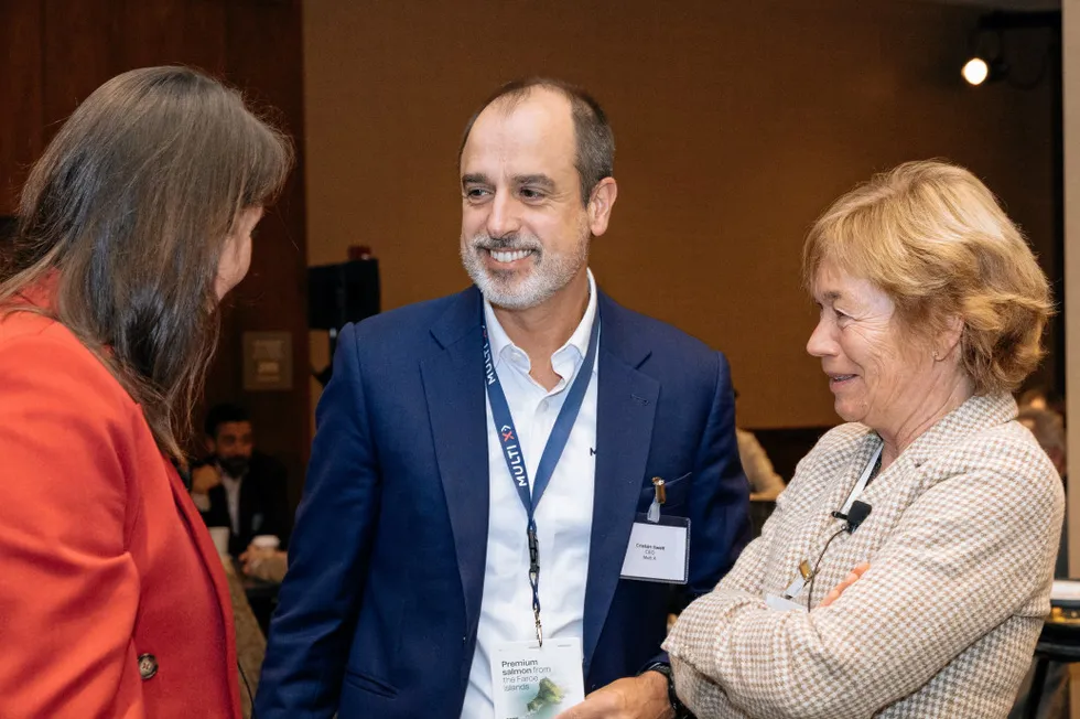 Cristian Swett at the IntraFish Seafood Leadership Event Boston in 2024.