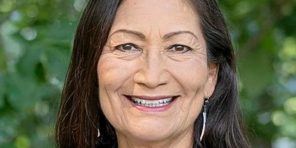 Haaland. US Interior Secretary Deb Haaland.