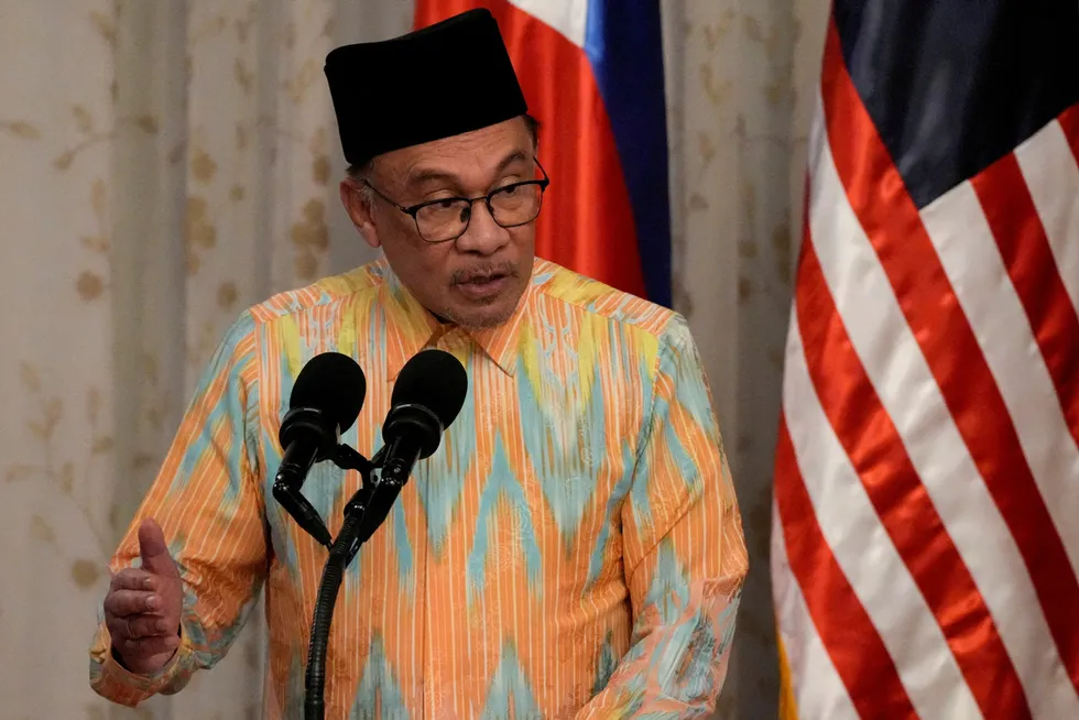 A lower-carbon future: Malaysia’s Prime Minister Anwar Ibrahim.