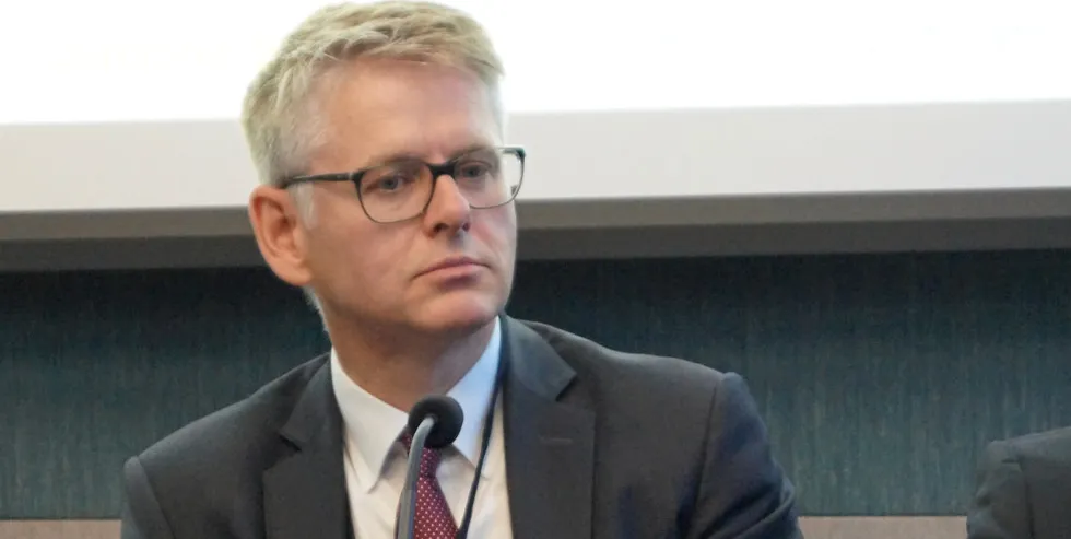 Martin Fothergill, 8F co-founder, at the IntraFish Seafood Investor Forum in London.