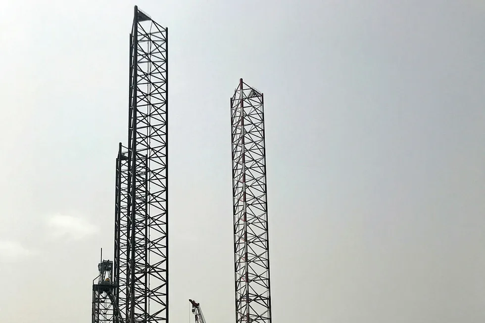 Signs of pay: BW is using the jack-up Borr Norve to carry out its campign off Gabon