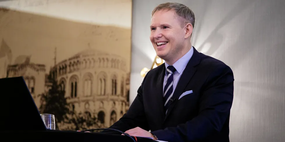 You would smile too: Mowi CEO Ivan Vindheim led the salmon farmer to a record quarter.