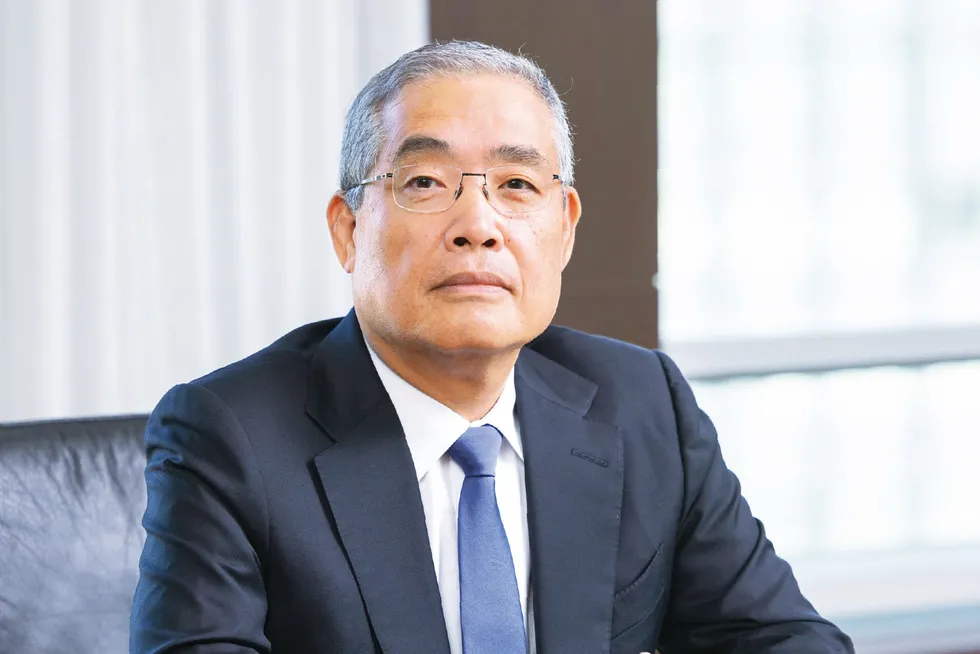Mitsubishi Corporation President and CEO Katsuya Nakanishi.