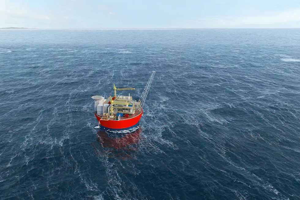 Challenging: an artist’s impression of Equinor’s Wisting platform