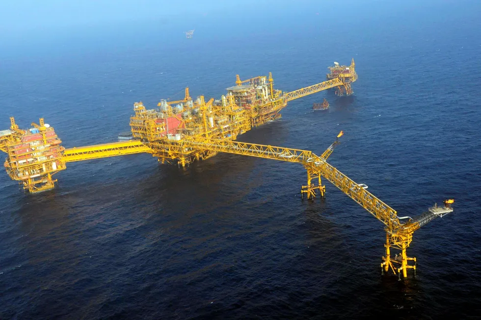 A key ONGC offshore facility offshore India's west coast.