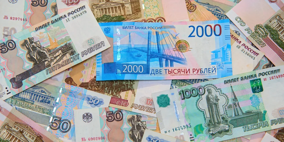 Russian roubles