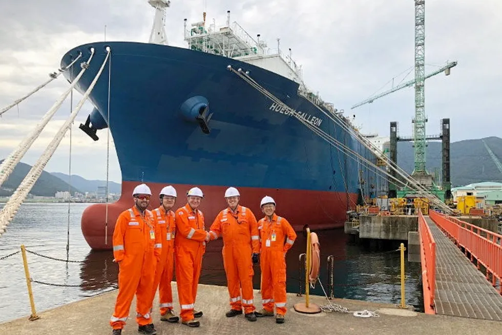 Inspection: AIE executives evaluate their prospective FSRU in South Korea