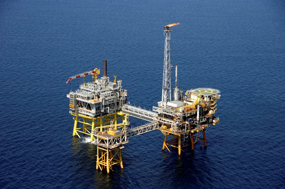 On site: the platform complex at ExxonMobil's Sable Offshore Energy Project